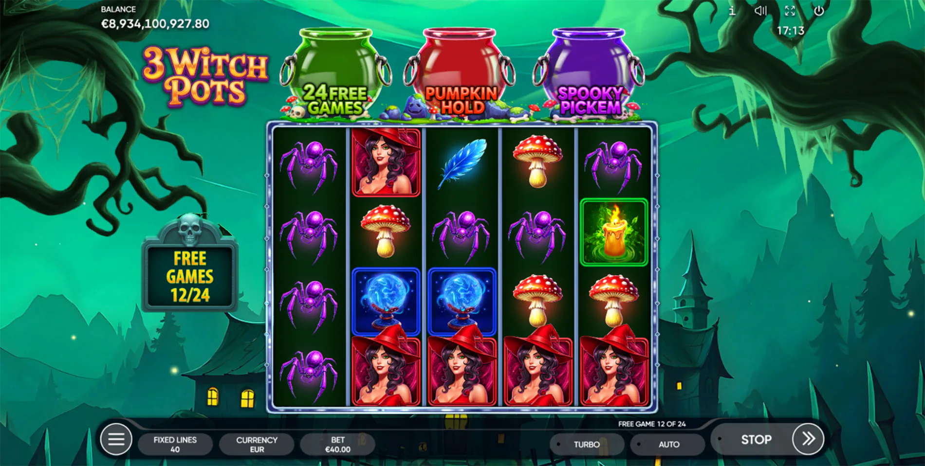 3 Witch Pots Ultra Jackpot Hold and Win payout